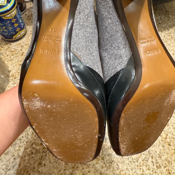 Fendi Colorblock Pattern Pump Booties - Picture 6 of 8